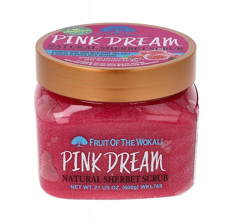 Naturalny peeling Pink Dream - Wokali Natural Sherbet Scrub Pink Dream — Zdjęcie N1