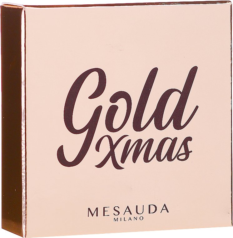 Rozświetlacz z lusterkiem do twarzy - Mesauda Milano Gold XMas — Zdjęcie N2
