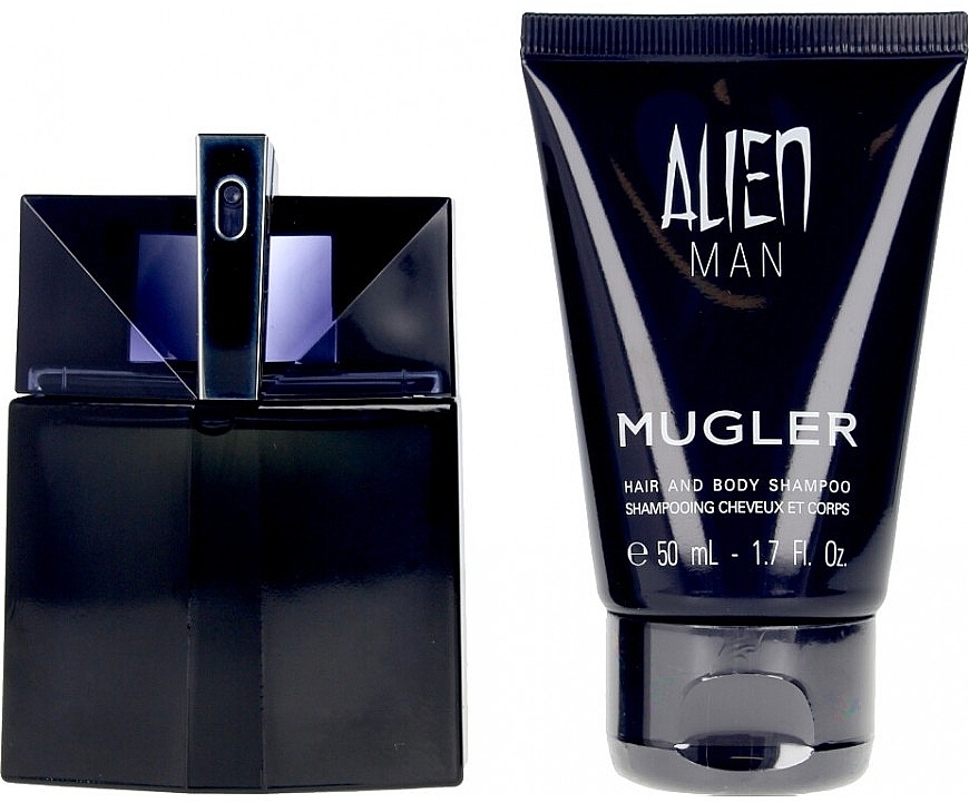 Mugler Alien Man Gift Set - Zestaw (edt/50ml + b/shm/50ml) — Zdjęcie N2