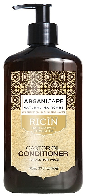 Odżywka z olejem rycynowym do włosów - Arganicare Castor Oil Conditioner — Zdjęcie N5
