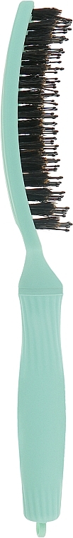 Szczotka do włosów, zielona - Olivia Garden Fingerbrush Combo Nineties Fizzy Mint — Zdjęcie N2