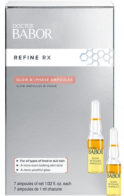 Ampułki do twarzy - Babor Doctor Babor Refine Rx Glow Bi-Phase Ampoules — Zdjęcie N1