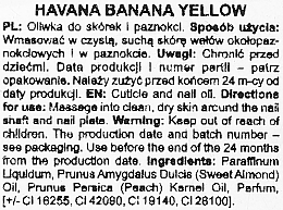 Olejek do paznokci i skórek - Silcare Olive Shells Havana Banana Yellow — Zdjęcie N2