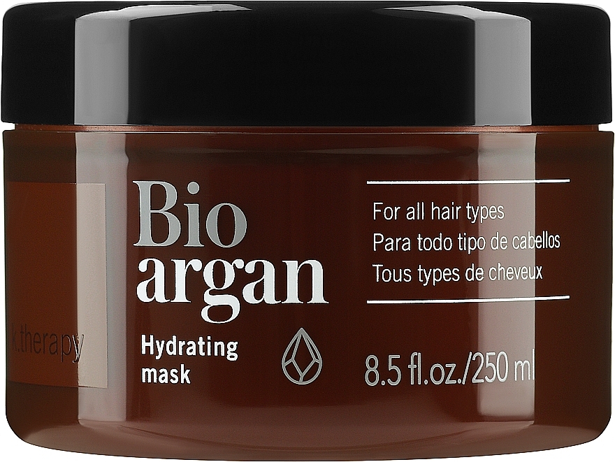 Nawilżająca maska do włosów ze 100% organicznym olejem arganowym - Lakmé K.Therapy Bio-Argan Mask — Zdjęcie N1