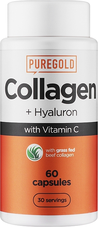 Kolagen z hialuronem, kapsułki - Pure Gold Collagen Hyaluron — Zdjęcie N1