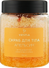 Rewitalizujący peeling do ciała Pomarańcza - Vesna Body Care Scrub — Zdjęcie N3