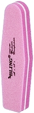 Kup Minipilnik do paznokci Trapez, 100/180, 9 cm, różowy - Bling