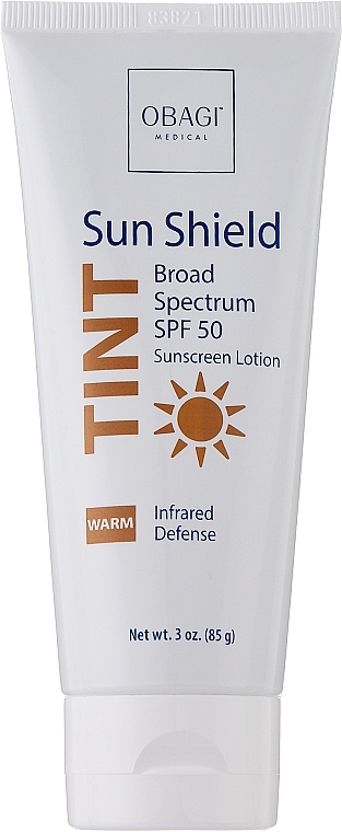 Barierowy krem ochronny do twarzy SPF50 - Obagi Medical Sun Shield Tint Broad Spectrum Spf 50 Warm — Zdjęcie N1
