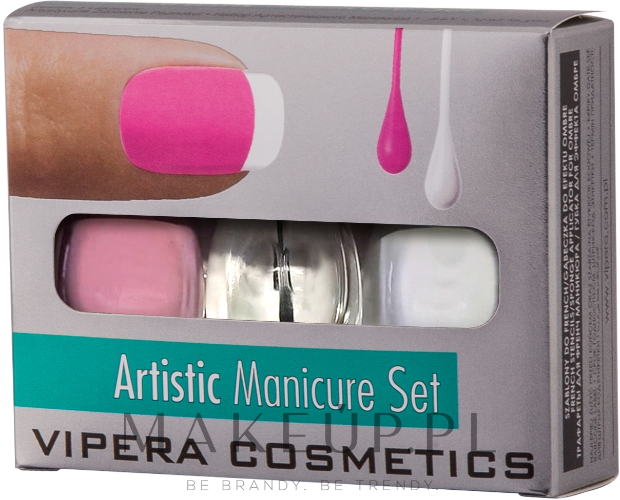 Zestaw lakierów do paznokci - Vipera Artistic Manicure Set (3 x nail/pol 5,5 ml) — Zdjęcie 02 - Foxy French