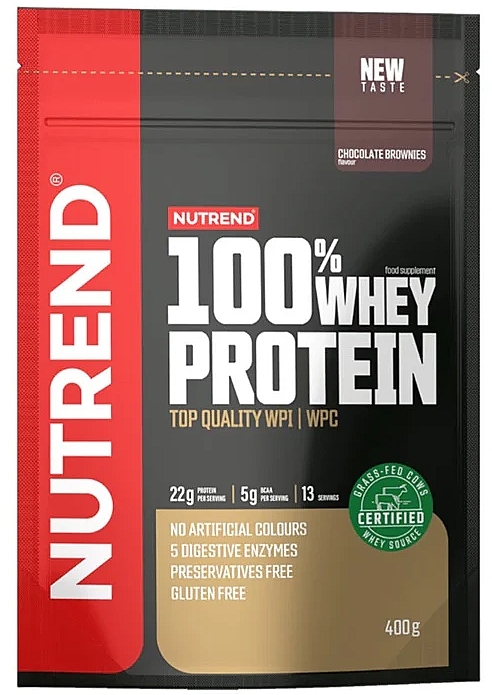 Odżywka białkowa Czekoladowe brownies - Nutrend 100% Whey Protein Chocolate Cocoa  — Zdjęcie N1