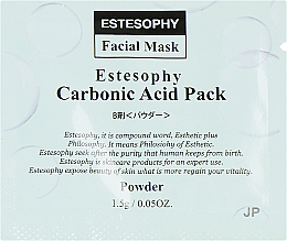 Kup Maseczka do twarzy z karboksyterapią - Estesophy Carbonic Acid Pack Platina