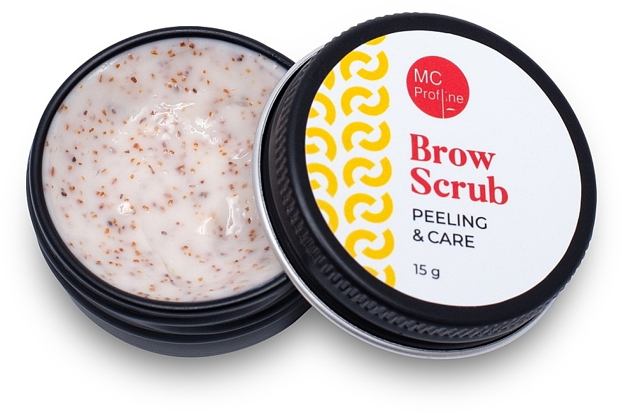 Peeling do brwi - Miss Claire MC Profline Peeling&Care Brow Scrub — Zdjęcie N1