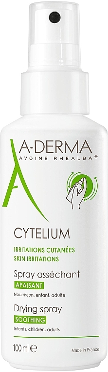 Kojący spray osuszający podrażnienia skóry - A-Derma Cytelium Spray