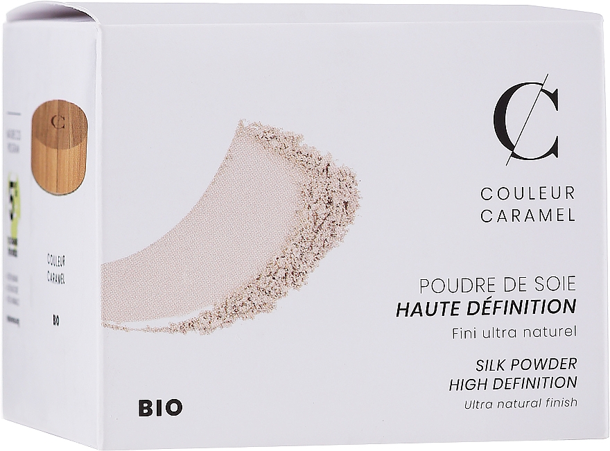 Mineralny sypki puder transparentny do twarzy - Couleur Caramel High Definition Silk Powder