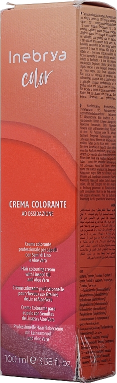 PRZECENA! Krem koloryzujący do włosów z olejem lnianym i aloesem - Inebrya Color Hair Colouring Cream * — Zdjęcie N10