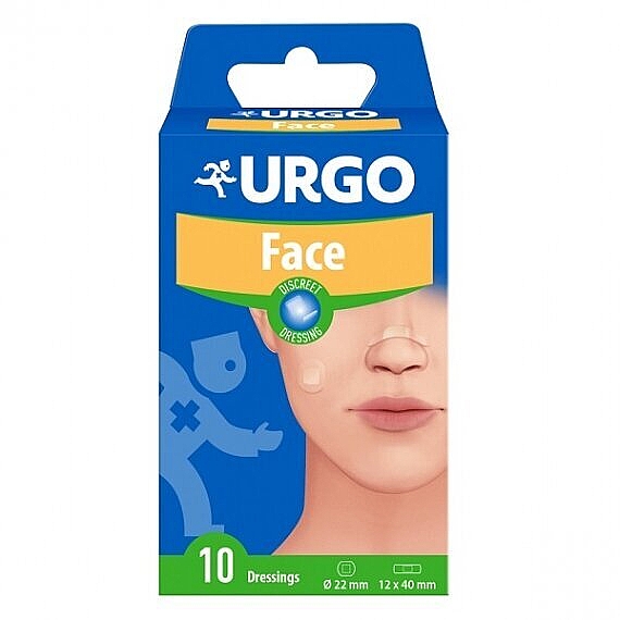 Przezroczysty plaster medyczny do twarzy, 2 rozmiary - Urgo Face — Zdjęcie N1