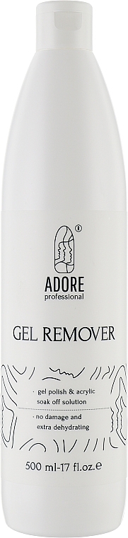 Zmywacz do lakieru hybrydowego - Adore Professional Remover Gel — Zdjęcie N2