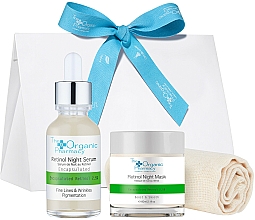 Kup Zestaw do pielęgnacji ciała - The Organic Pharmacy Christmas 2021 Night Repair Kit (mask/60ml + ser/30ml + cloth/1pcs)