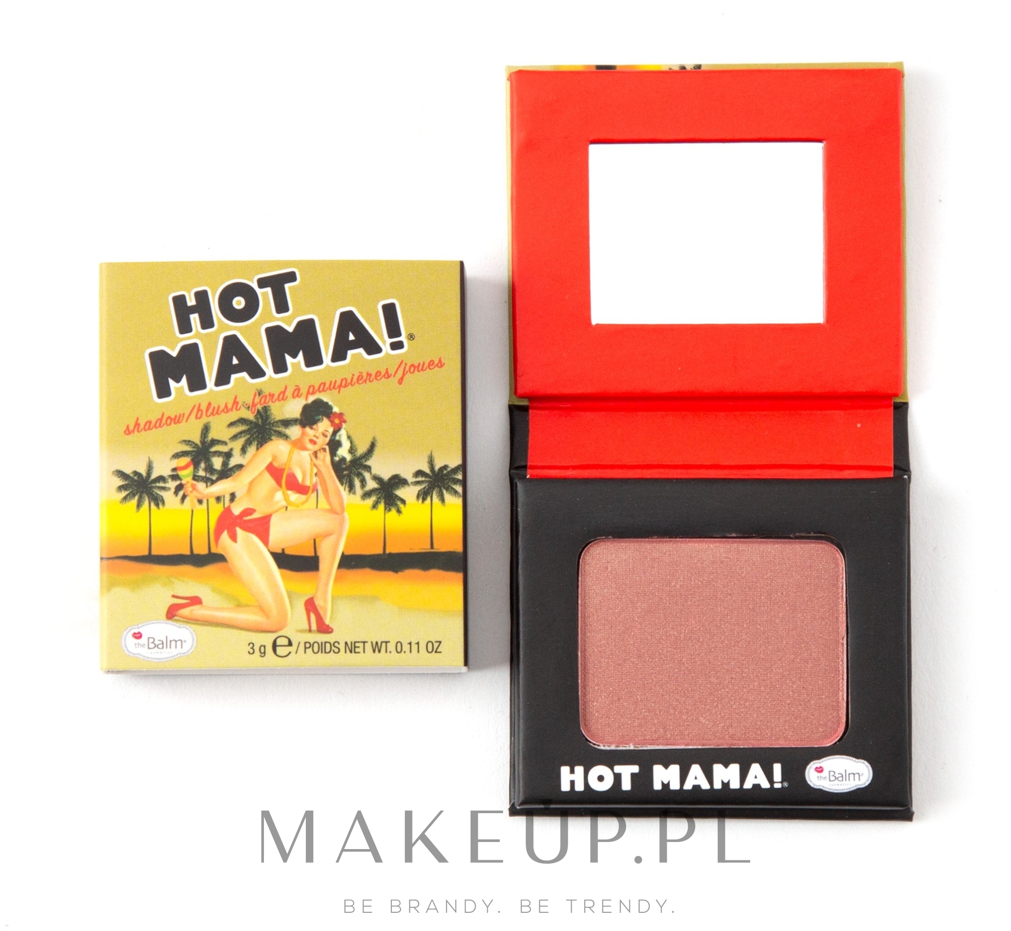 Cień-róż do policzków - theBalm Mamas Hot Mama Shadow/Blush (miniprodukt) — Zdjęcie 3 g