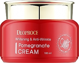 Przeciwstarzeniowy krem ​​do twarzy z ekstraktem z granatu - Deoproce Whitening & Anti-Wrinkle Pomegranate Cream — Zdjęcie N1