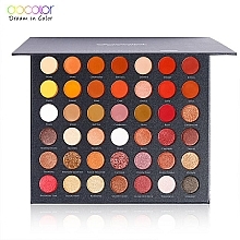 Paleta cieni do powiek, 42 odcienie - Docolor PRO+ 42 Colors Eyeshadow Palette — Zdjęcie N4