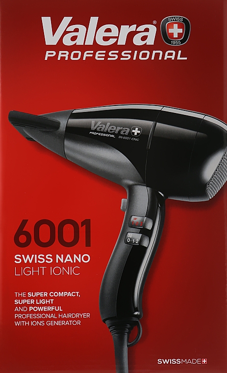 Profesjonalna suszarka do włosów - Valera Swiss Nano 6001 Light — Zdjęcie N2