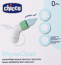 Aspirator do nosa dla dzieci od 1. dnia życia - Chicco PhysioClean Nasal Aspirator Soft and Easy — Zdjęcie N1