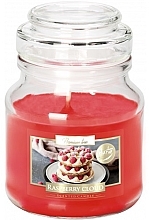 Kup Świeca aromatyczna premium w szkle Malinowa chmura - Bispol Premium Line Scented Candle Raspberry Cloud