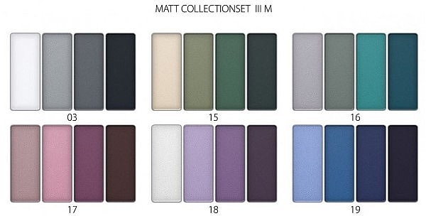 PRZECENA! Zestaw cieni do powiek - Revers Galant Matt Collection Set 3 M (12x6 g) * — Zdjęcie N2