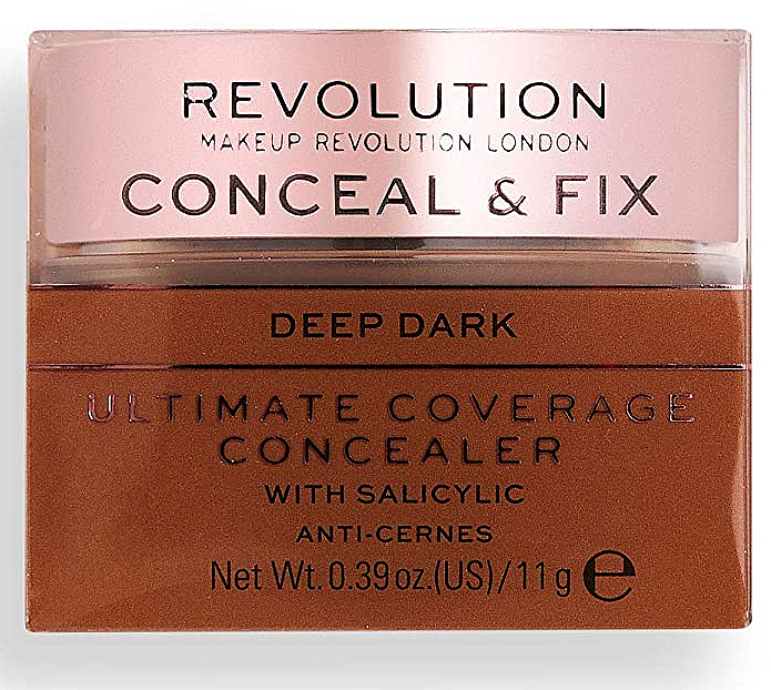 Kremowy korektor do twarzy - Makeup Revolution Conceal & Fix Ultimate Coverage Concealer — Zdjęcie N1