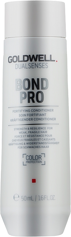 Balsam wzmacniający do włosów cienkich i łamliwych - Goldwell DualSenses Bond Pro Fortifying Conditioner (miniprodukt) — Zdjęcie N2
