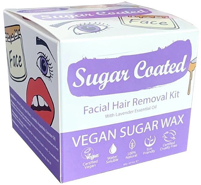 Zestaw do depilacji twarzy woskiem - Sugar Coated Facial Hair Removal Kit — Zdjęcie N2