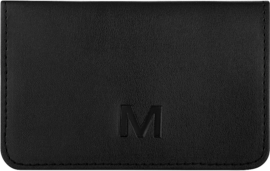 Czarne etui na karty podarunkowe dla mężczyzn Deep Black (12 x 7,5 cm) - MAKEUP — Zdjęcie N2