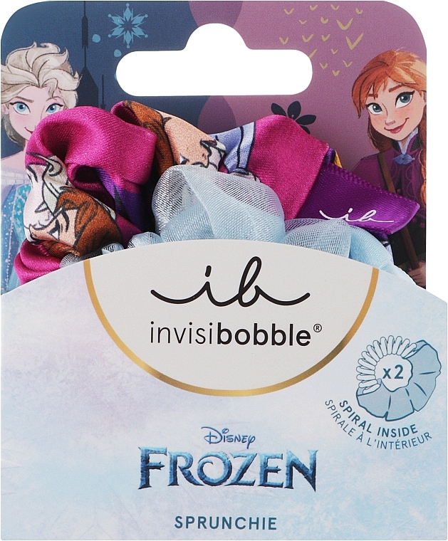 Zestaw gumek-bransoletek do włosów, 2 szt. - Invisibobble Sprunchie Kids Disney Frozen — Zdjęcie N1