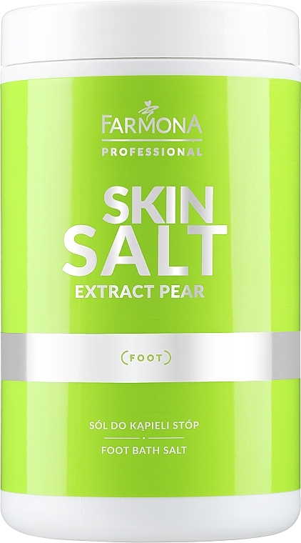 Sól do kąpieli stóp z ekstraktem z gruszki - Farmona Professional Skin Salt Extract Pear Foot Bath Salt — Zdjęcie N1
