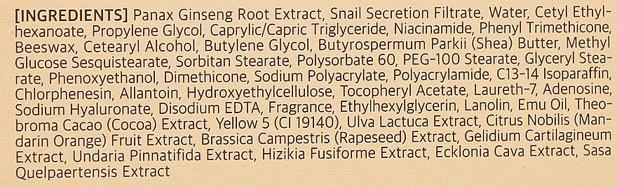 Krem ślimakowy Czerwony żeń-szeń - Ottie Imperial Red Ginseng Snail Cream — Zdjęcie N8