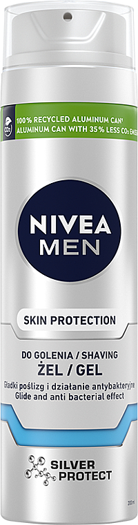 Żel do golenia - NIVEA MEN Silver Protect Shaving Gel