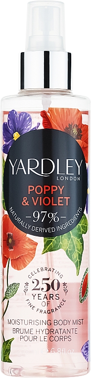 Yardley Poppy & Violet - Perfumowana mgiełka do ciała — Zdjęcie N1
