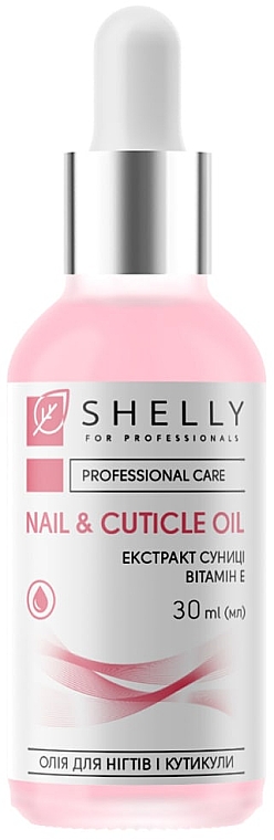 Oliwka do paznokci i skórek z ekstraktem z truskawek i witaminą E - Shelly Nail & Cuticle Oil