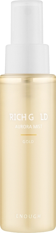 Mgiełka do twarzy z drobinkami złota - Enough Rich Gold Aurora Mist — Zdjęcie N1