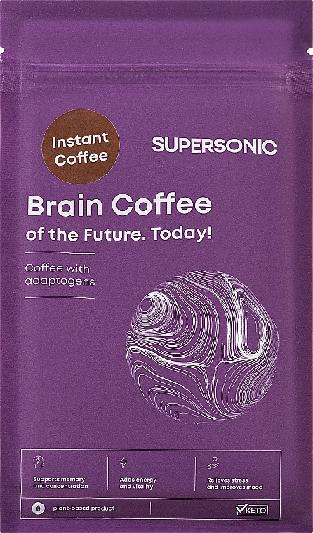 Suplement diety z adaptogenami Kawa - Supersonic Brain Coffee — Zdjęcie N1