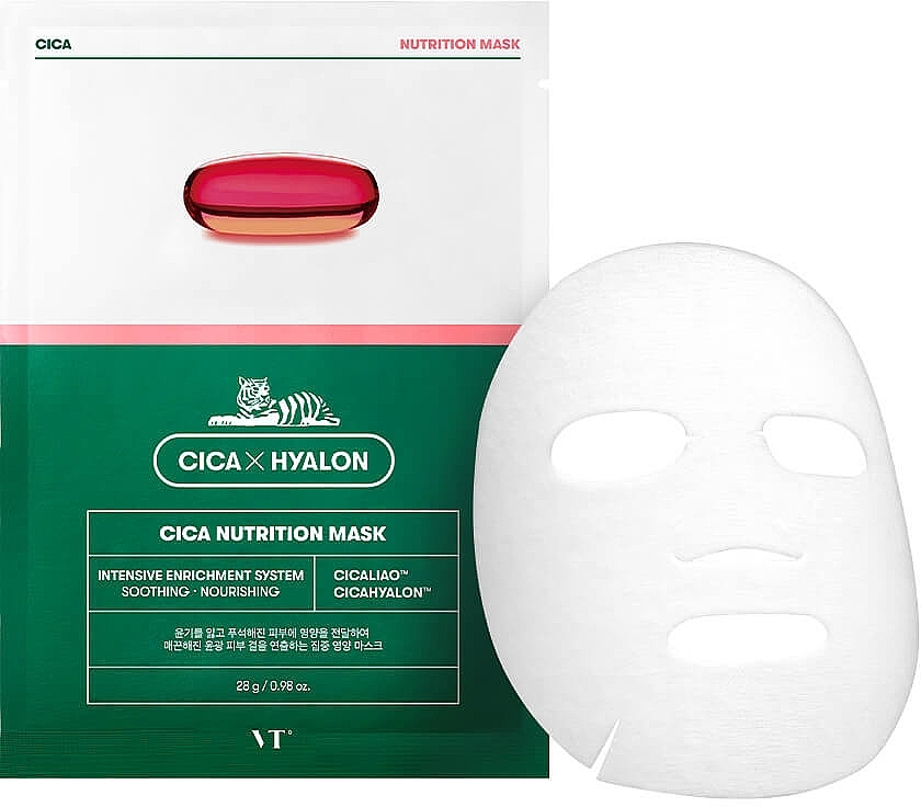 Maska na płachcie o silnym działaniu odżywczym - VT Cosmetics Cica Nutrition Mask — Zdjęcie N1
