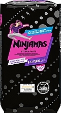 Pieluchomajtki Ninjamas Pyjama Girl Pants, 8-12 lat (27-43 kg), 9 sztuk - Pampers — Zdjęcie N1