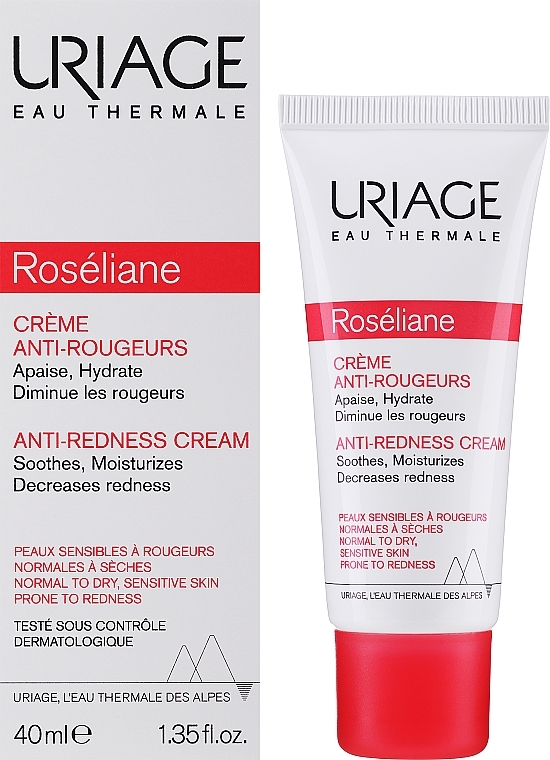 PRZECENA! Kojący krem do cery naczynkowej i skłonnej do zaczerwienień - Uriage Sensitive Skin Roséliane Anti-Redness Cream * — Zdjęcie N2