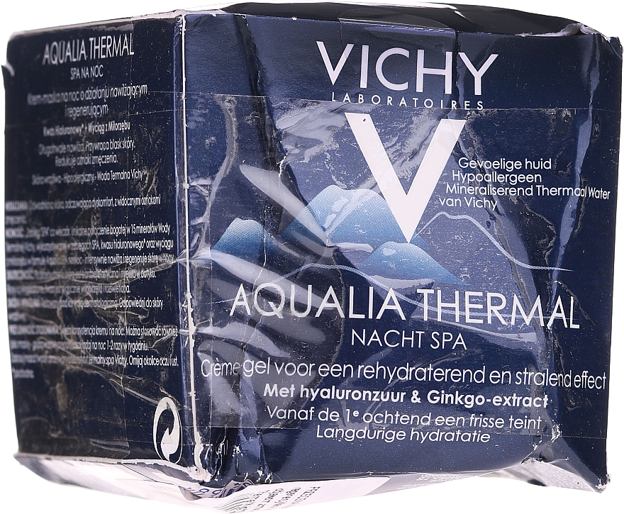 PRZECENA! Nawilżający i regenerujący żel-krem przeciw objawom zmęczenia - Vichy Aqualia Thermal Night SPA * — Zdjęcie N4