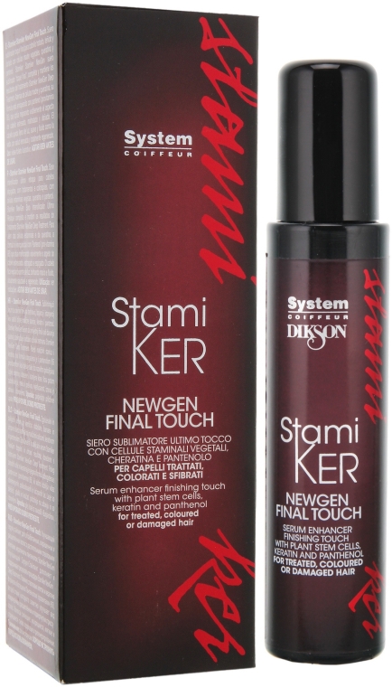 Spray do włosów farbowanych na bazie pantenolu, komórek macierzystych z liści bzu i keratyny - Dikson Stamiker Newgen Final Touch