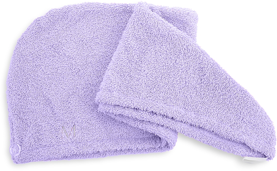 Ręcznik turban do włosów, fioletowy - MAKEUP Hair Towel  — Zdjęcie N3