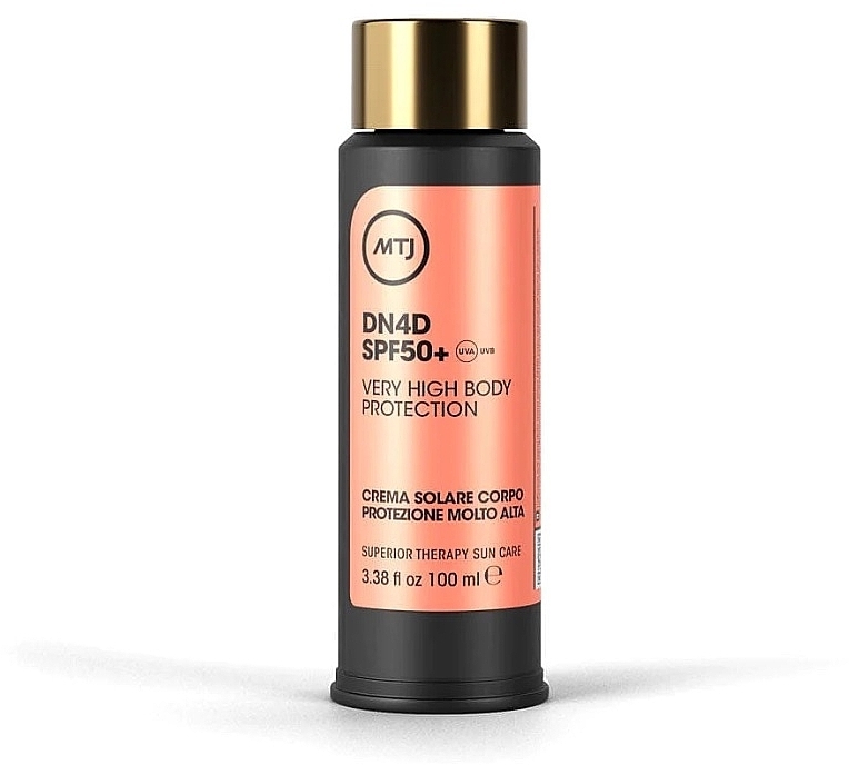 PREZENT! Przeciwsłoneczny krem do ciała do skóry wrażliwej SPF 50+ - MTJ Cosmetics DN4D Body Cream SPF 50+ Very High Protection Body Sunscreen — Zdjęcie N1