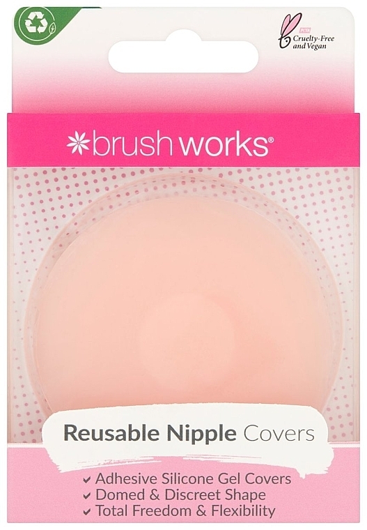 Brushworks Reusable Silicone Nipple Covers, Make Up