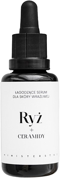 Łagodzące serum do twarzy Ryż + ceramidy - Ministerstwo Dobrego Mydła — Zdjęcie N1